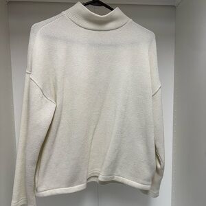 Madewell Mock Neck Button Back Top